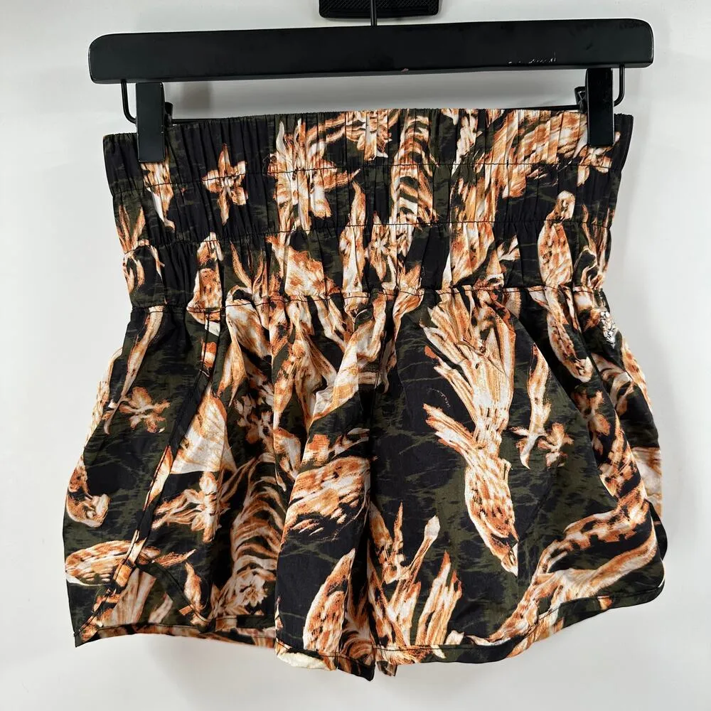 FP Movement The Way Home Shorts Size Extra Small Black Floral Combo - Image 2