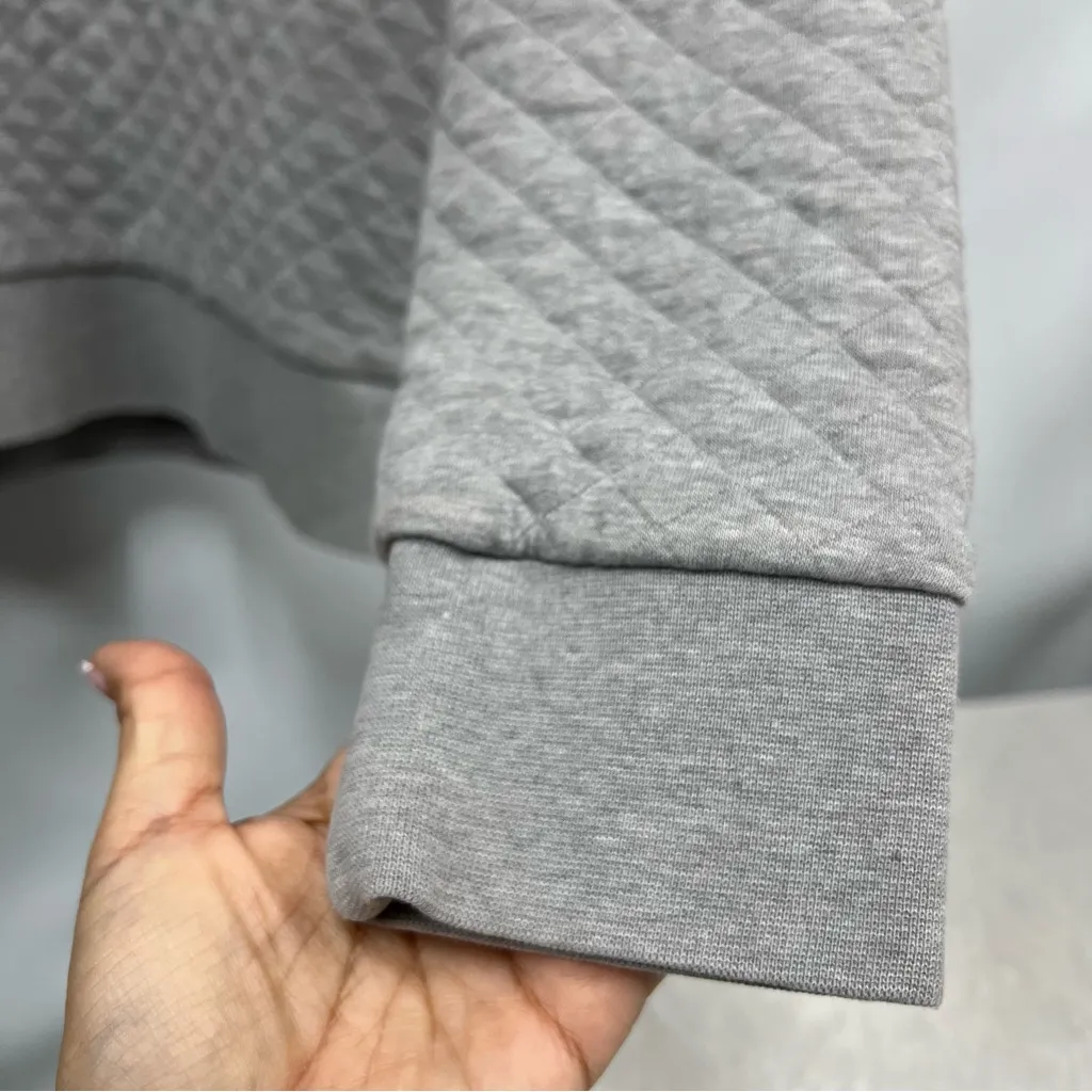 Patagonia  Quilted Gray sweatshirt organic cotton snap pullover Sweater - Image 7