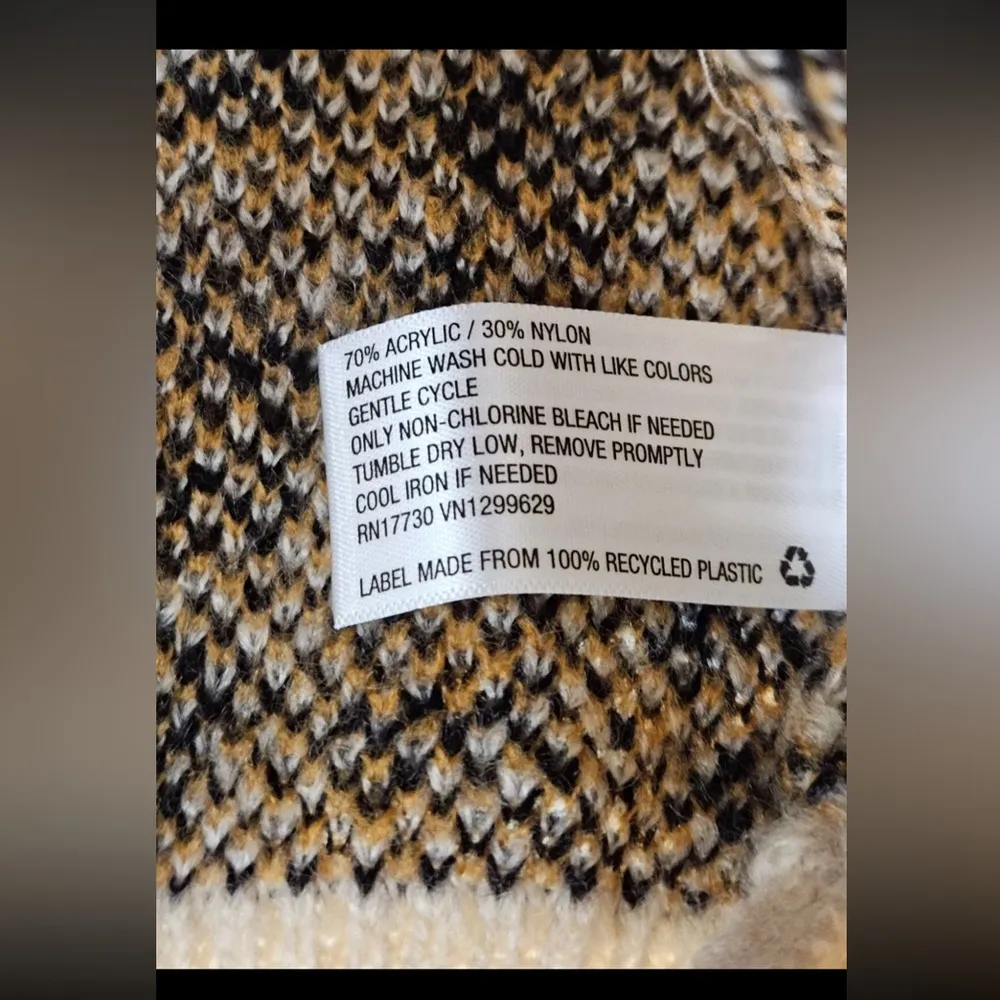 Knox Rose Woman’s Leopard Print Knit Sweater Crew Neck Stretch Knit Long Sleeve - Image 3