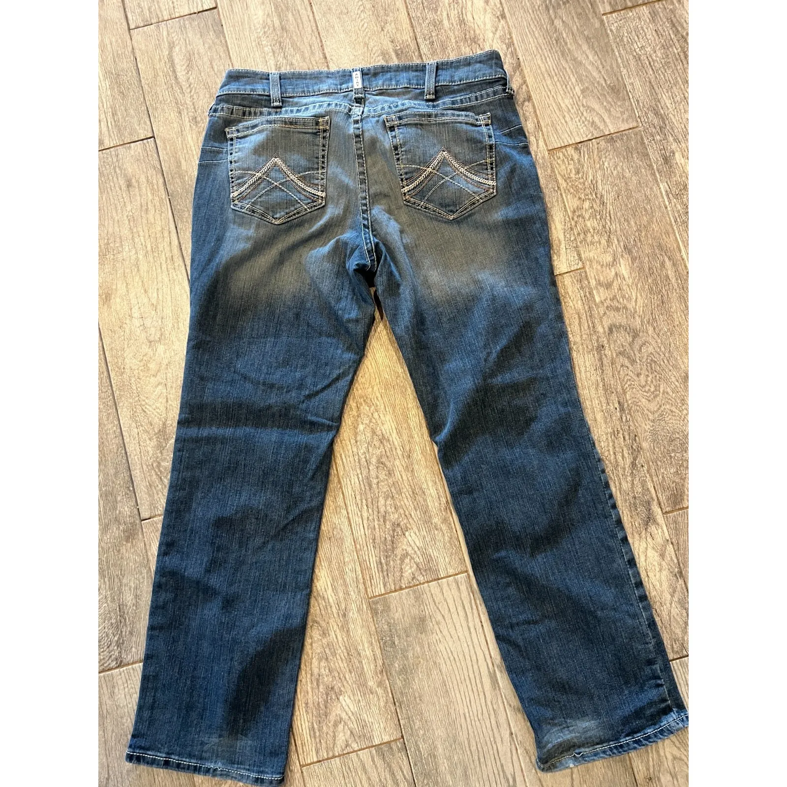 Ariat Real Denim Jeans size 34R 34 Regular Mid‎ Rise Straight Leg Western Womens - Image 4