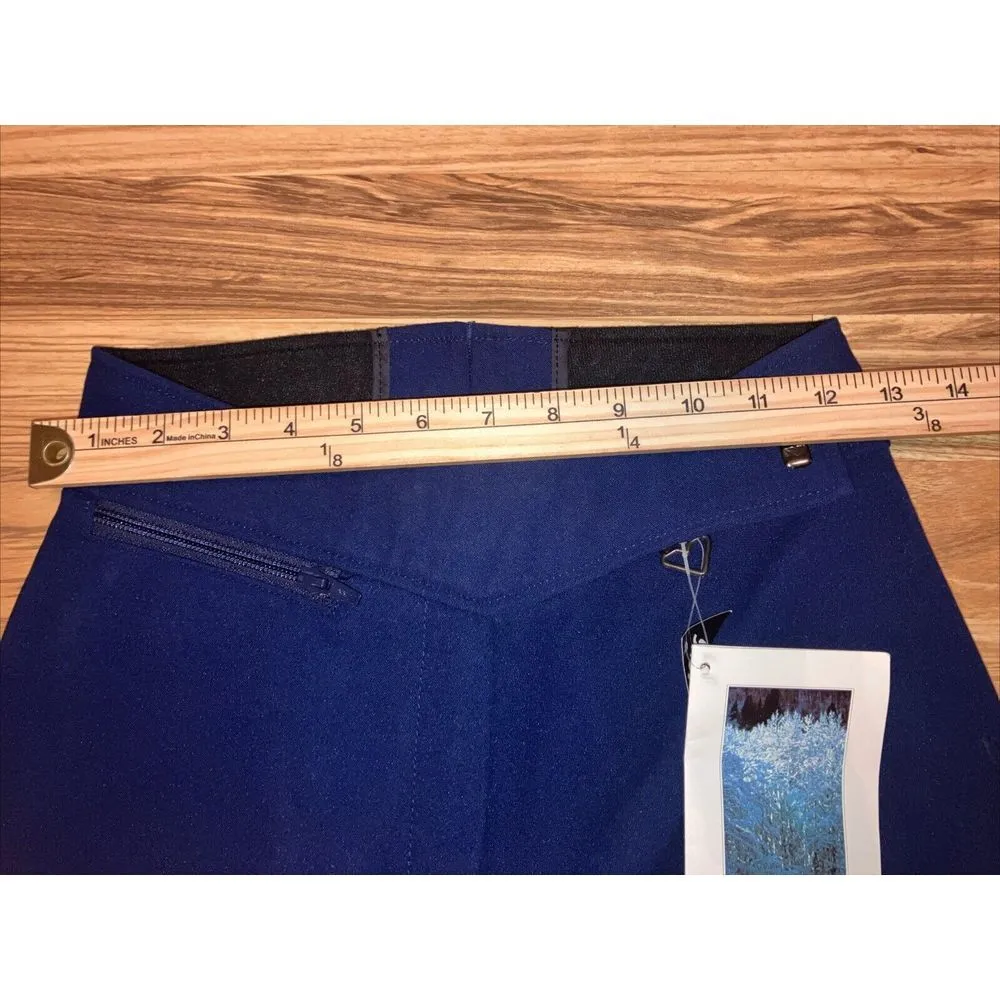 Vintage Obermeyer Ski Pants Womens Navy Blue Stirrup Snow Wool Blend Size 6 Long - Image 8