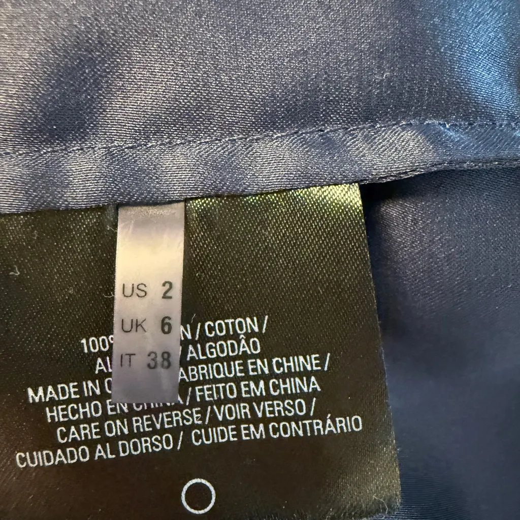 Elie Tahari Bennet Black Luxe Crochet Lace Pencil Skirt Blue Lined Sz 2 - Image 5