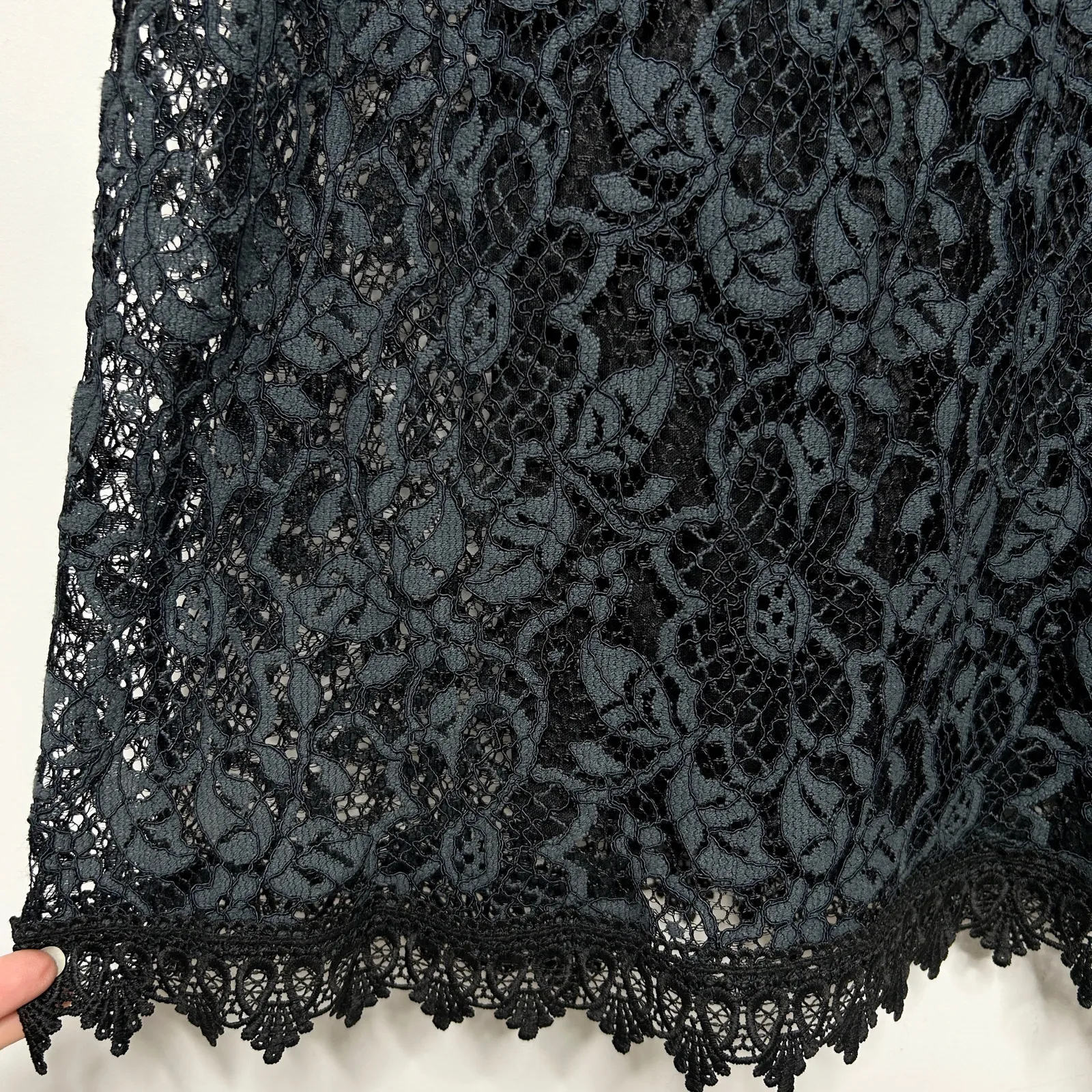 ZARA Lace Holiday Dress Womens Large Special Occasion Wedding Guest Elegant Chic - Image 7