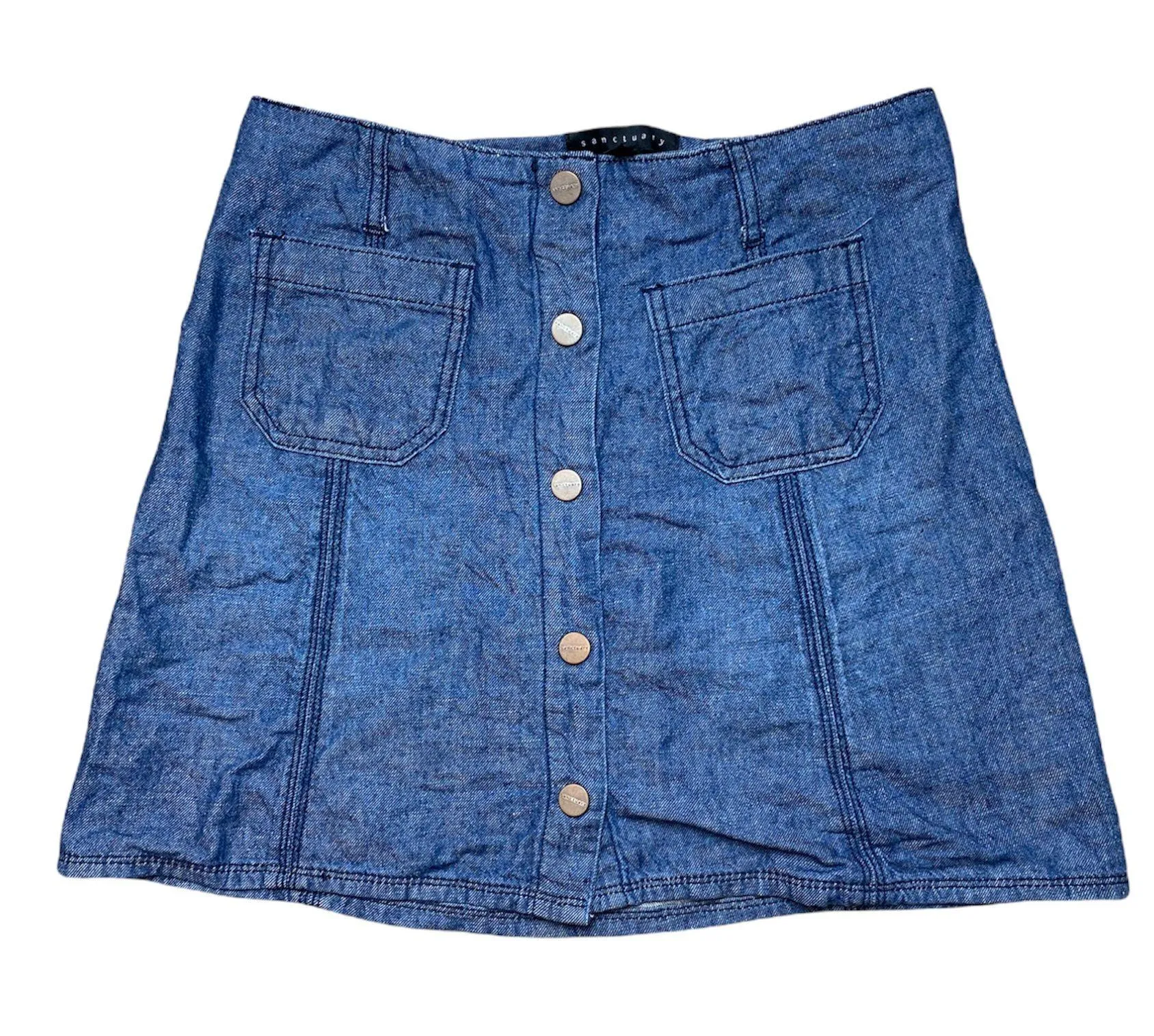 Anthropologie Sanctuary button front denim skirt - Image 2