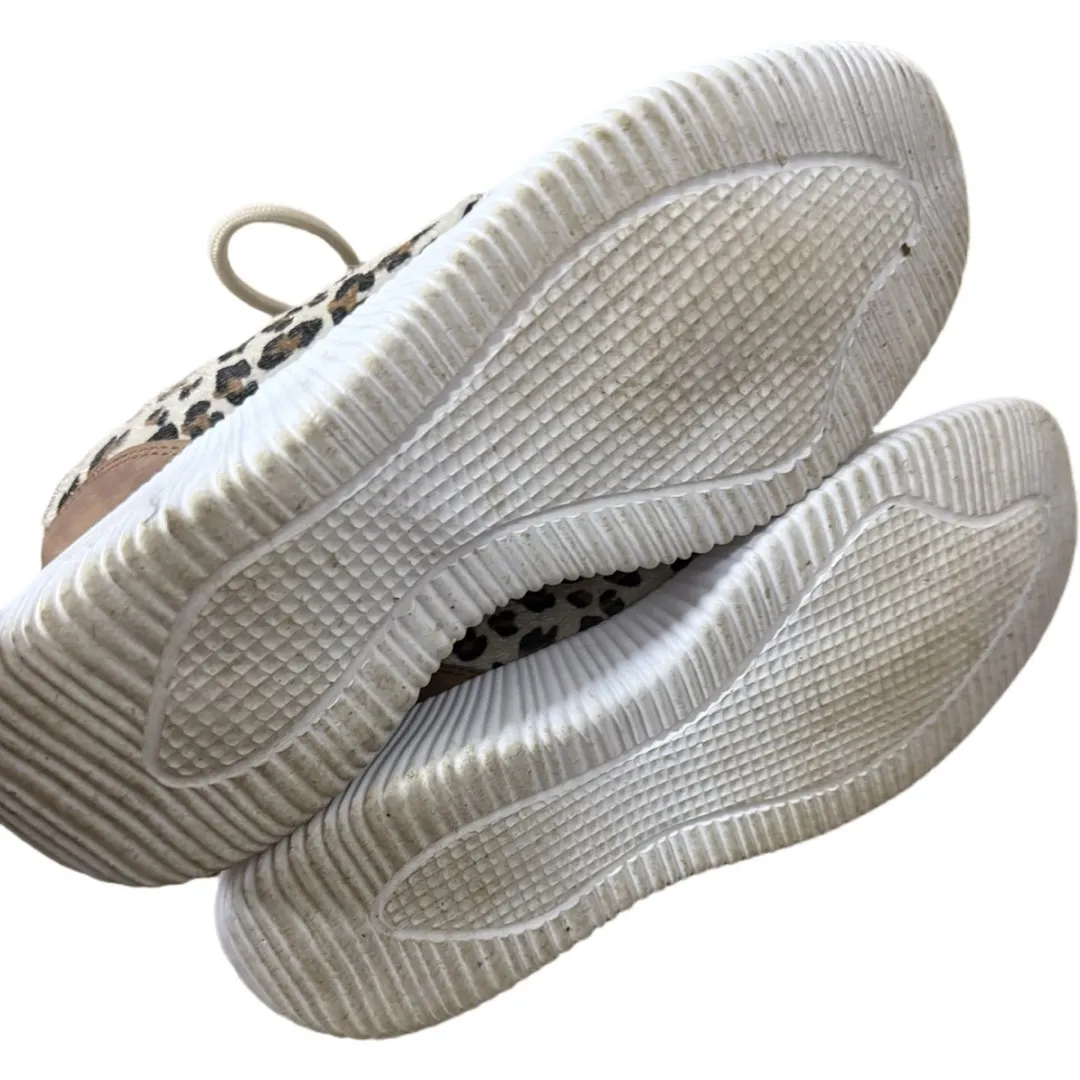 MarleyLilly Women's Leopard Size 10 Athletic Sneakers Shoes Cream Walking - Image 5