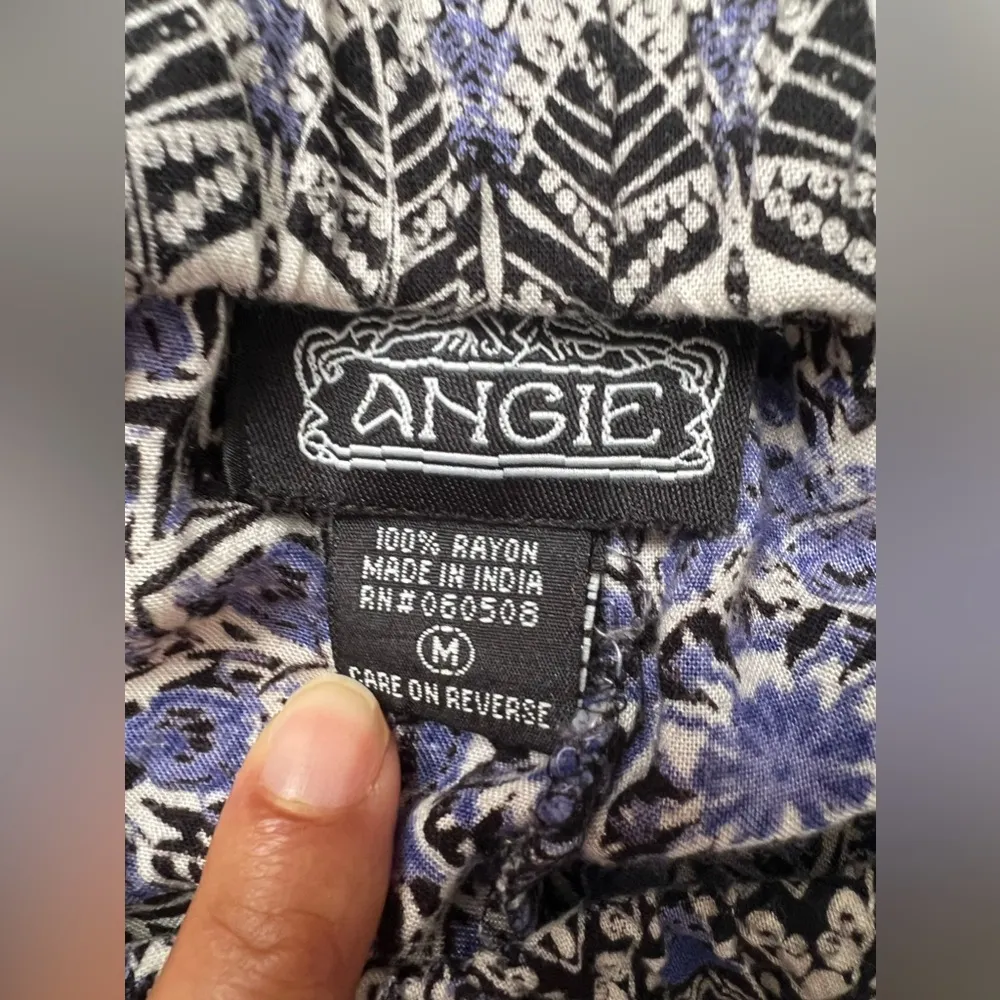 ANGIE Elephant Printed Strapless Romper Medium lightweight summer jumpsuit - Image 12