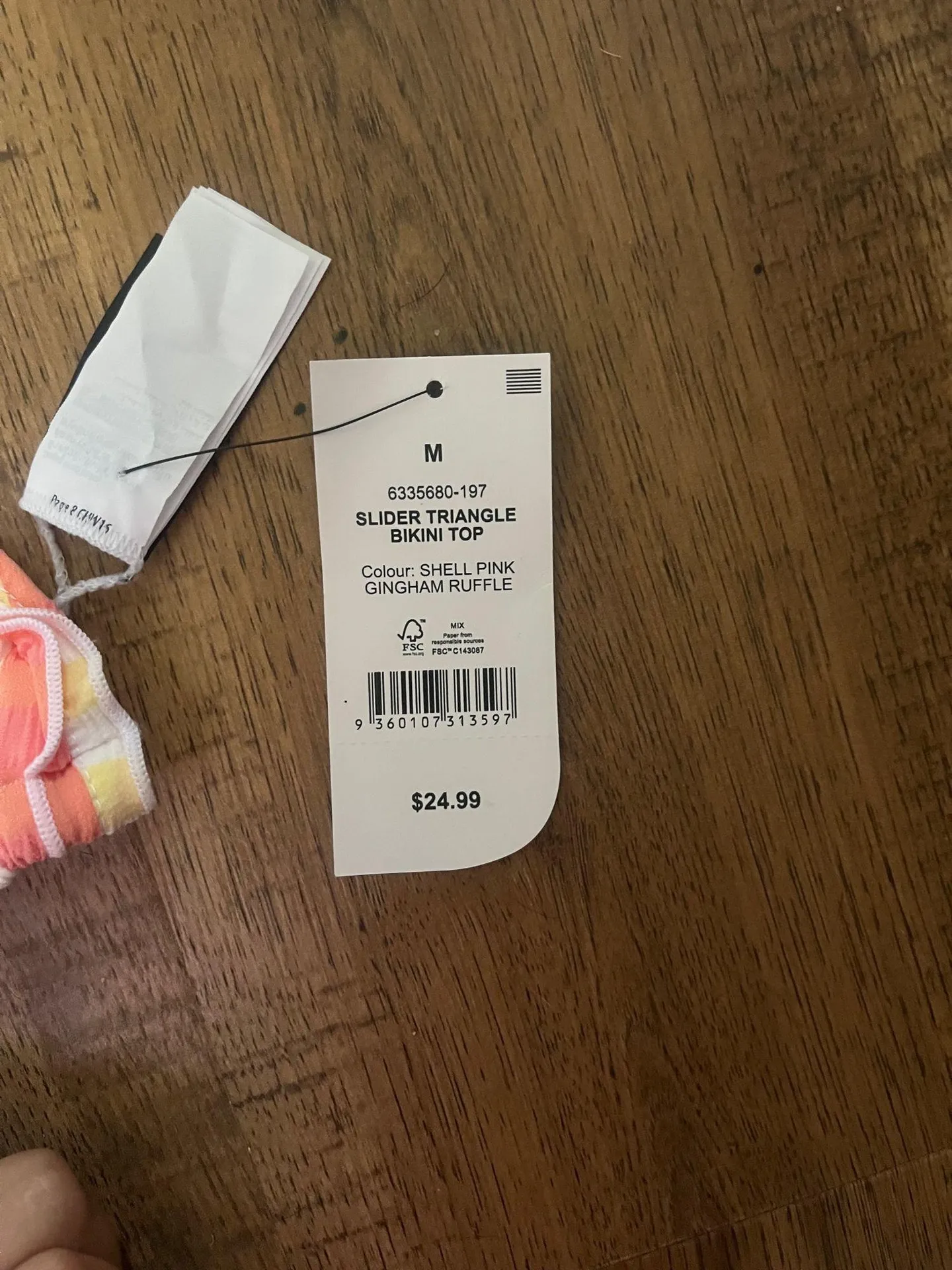 Cotton in swim top Orange Size M - Image 2