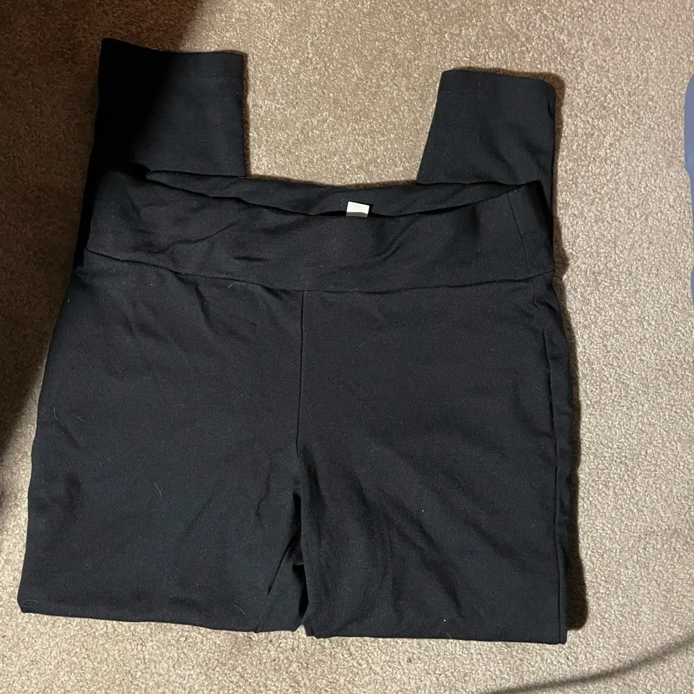 Women Emaline Black Leggings/ Pants Elastic waistband size 14 stretchy material - Image 6