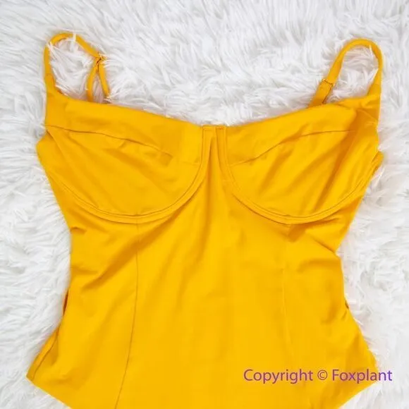 New! Onia‎ x WEWOREWHAT Citrus Danielle one piece swimsuit, size M - Image 6