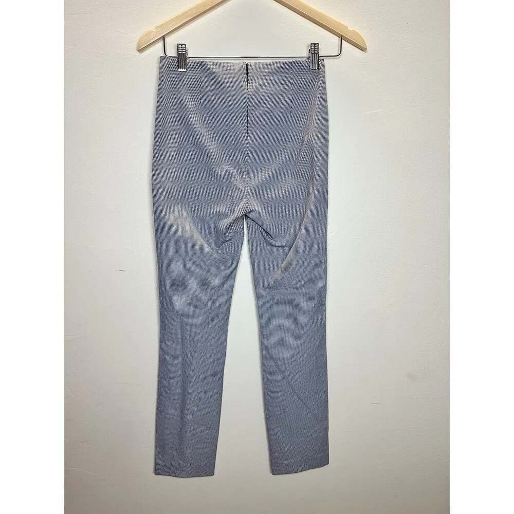 Rag & Bone Simone Pant Italian Herringbone Slim Fit Cropped Black & White Size 0 - Image 5