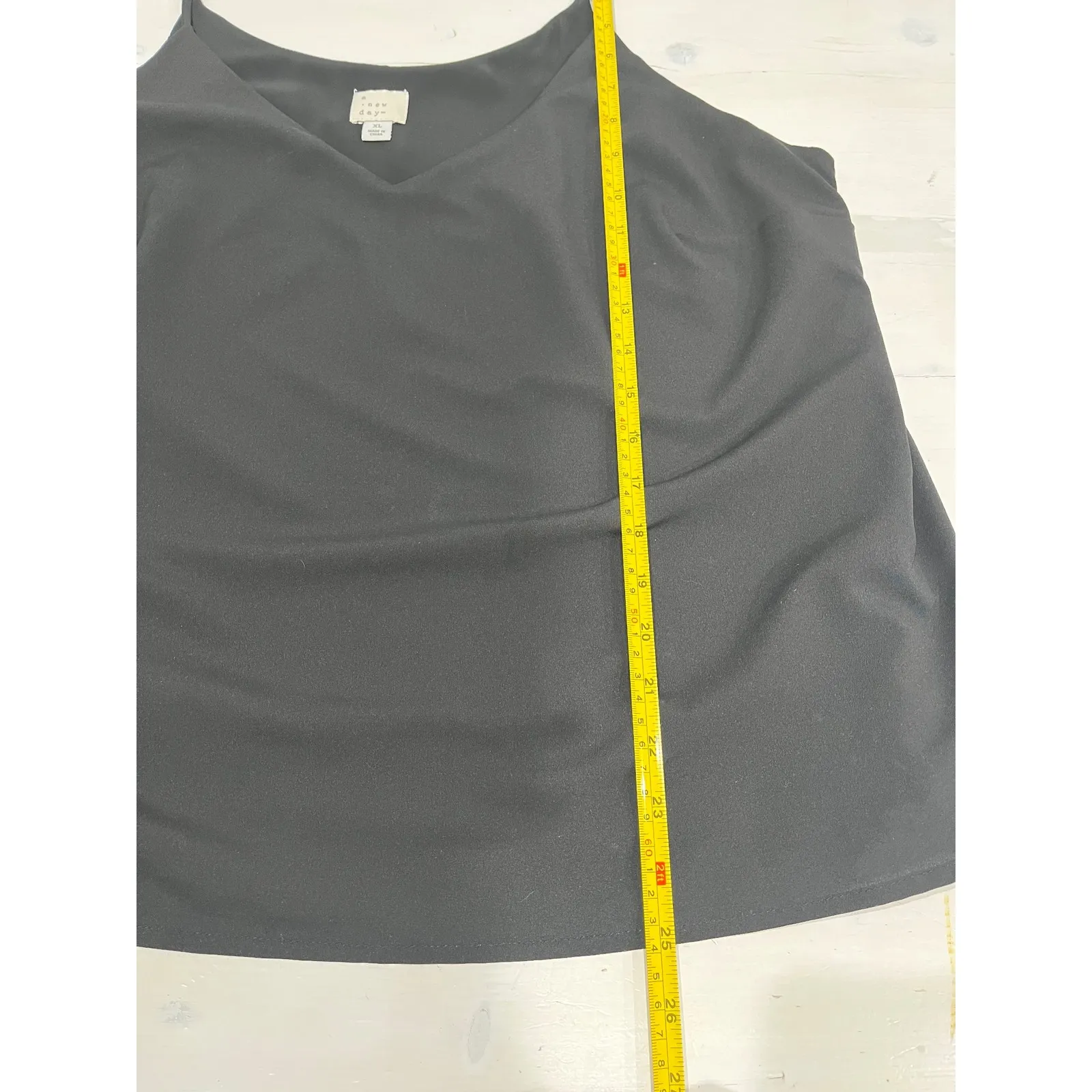 A New Day Womens XL Red & Black Camisole Tank‎ Top Spaghetti Strap V Neck Lot - Image 12