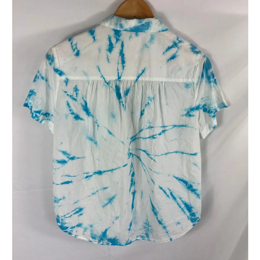 Lucky Brand Tie Dye Button Down Shirt Size Medium - Image 5