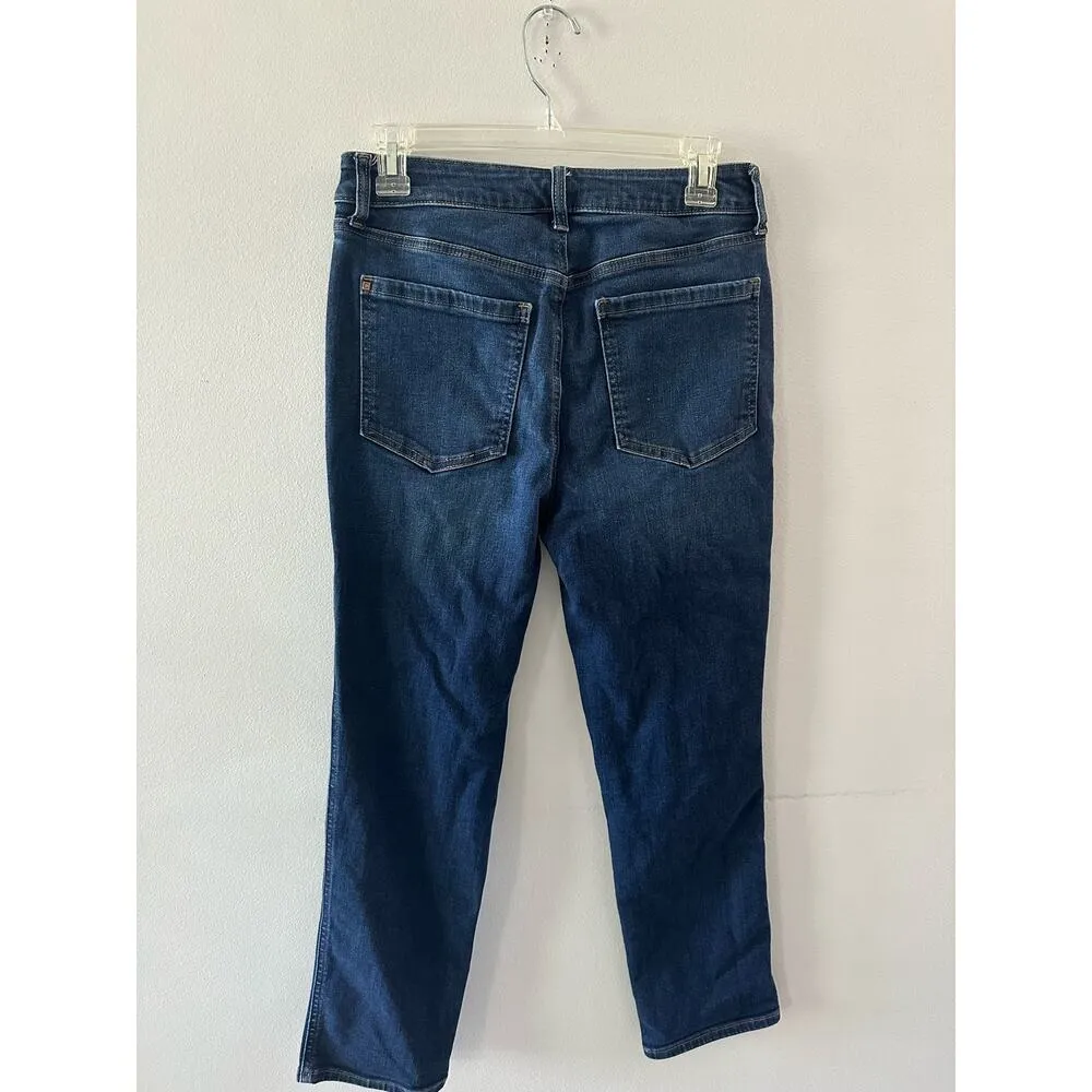 Chicos Jeans Women's US 6 Tall Dark Wash Define Denim Straight Leg Ankle - Image 5