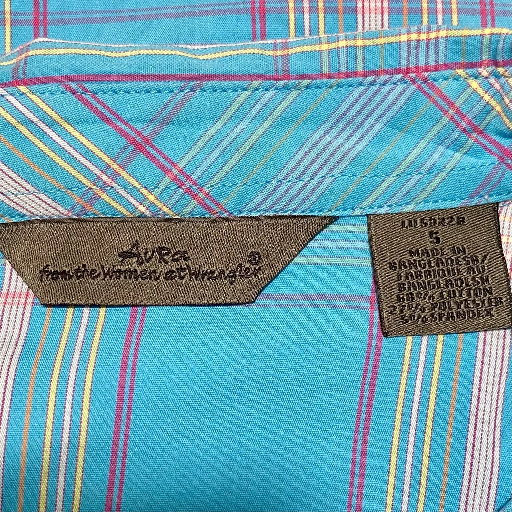 Wrangler Aura Rodeo Queen Barrel Racing Shirt Crystals Embroidered Small Blue - Image 5