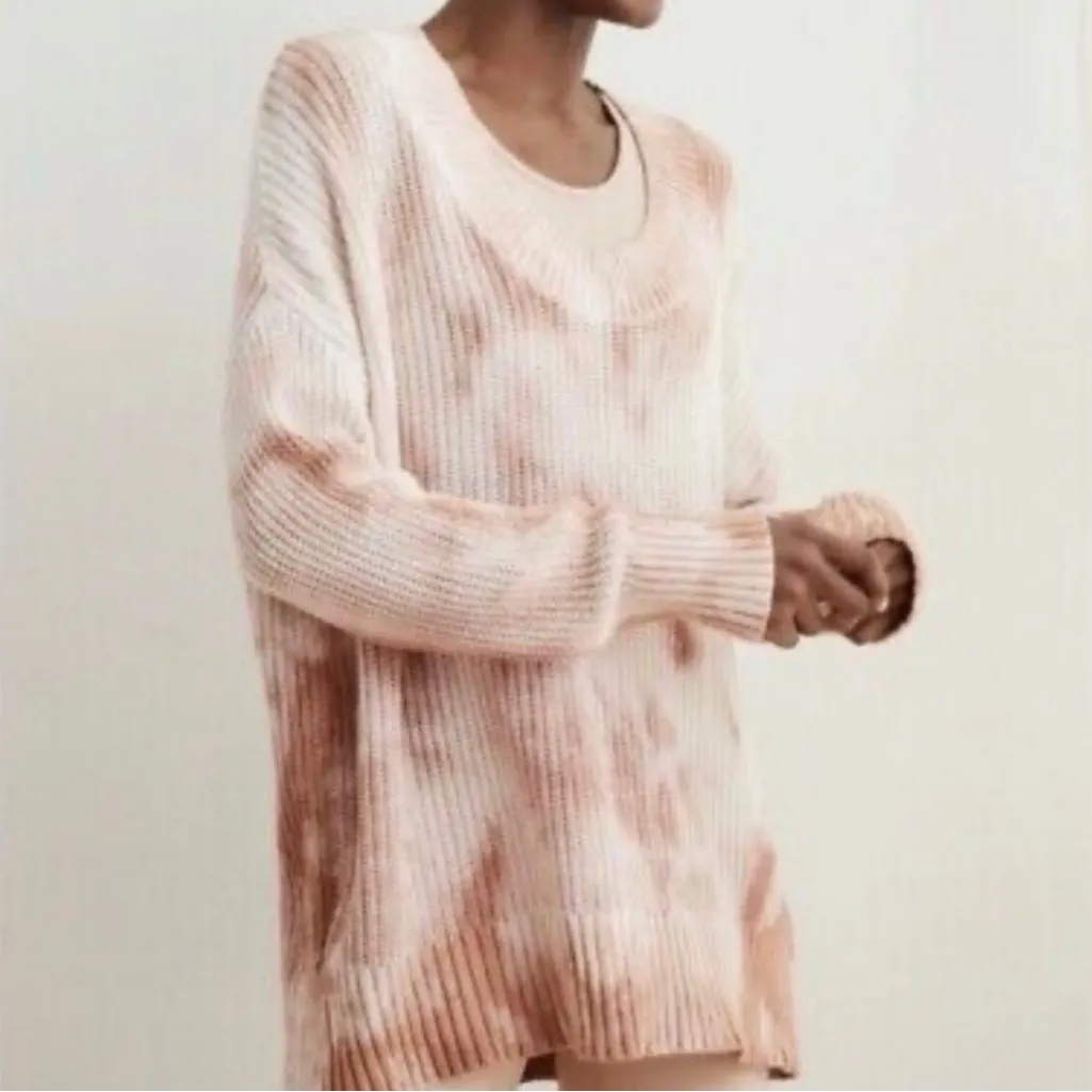 Arie Oversized Open Knit Tie Dye Sweater - Image 5