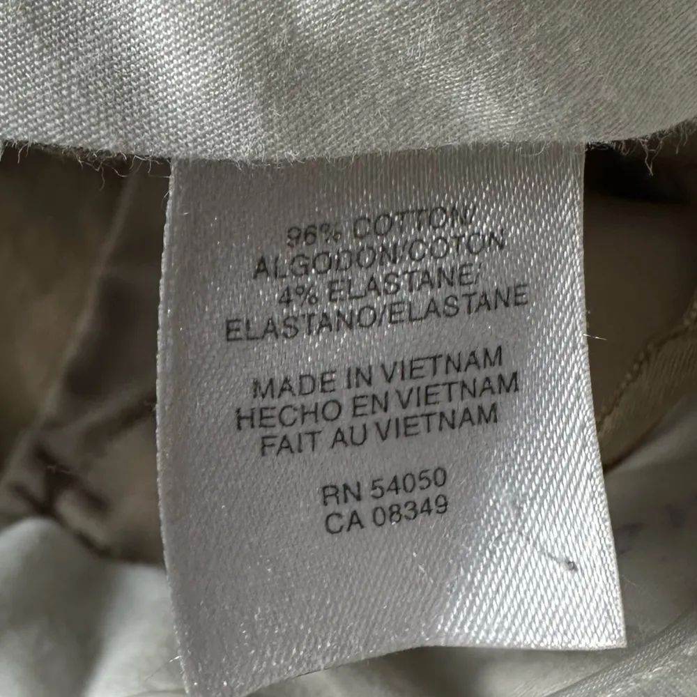 Jones New York Signature Grace Ankle Length Pants White Stretch Womens Size 4 - Image 8