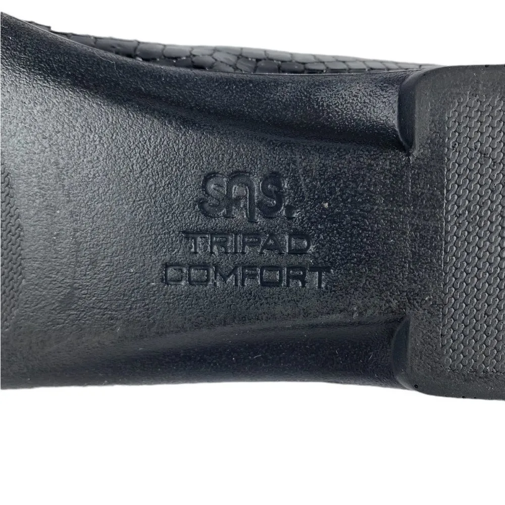 SAS Black Snake Reptile Loafers Sz 10.5 - Image 7