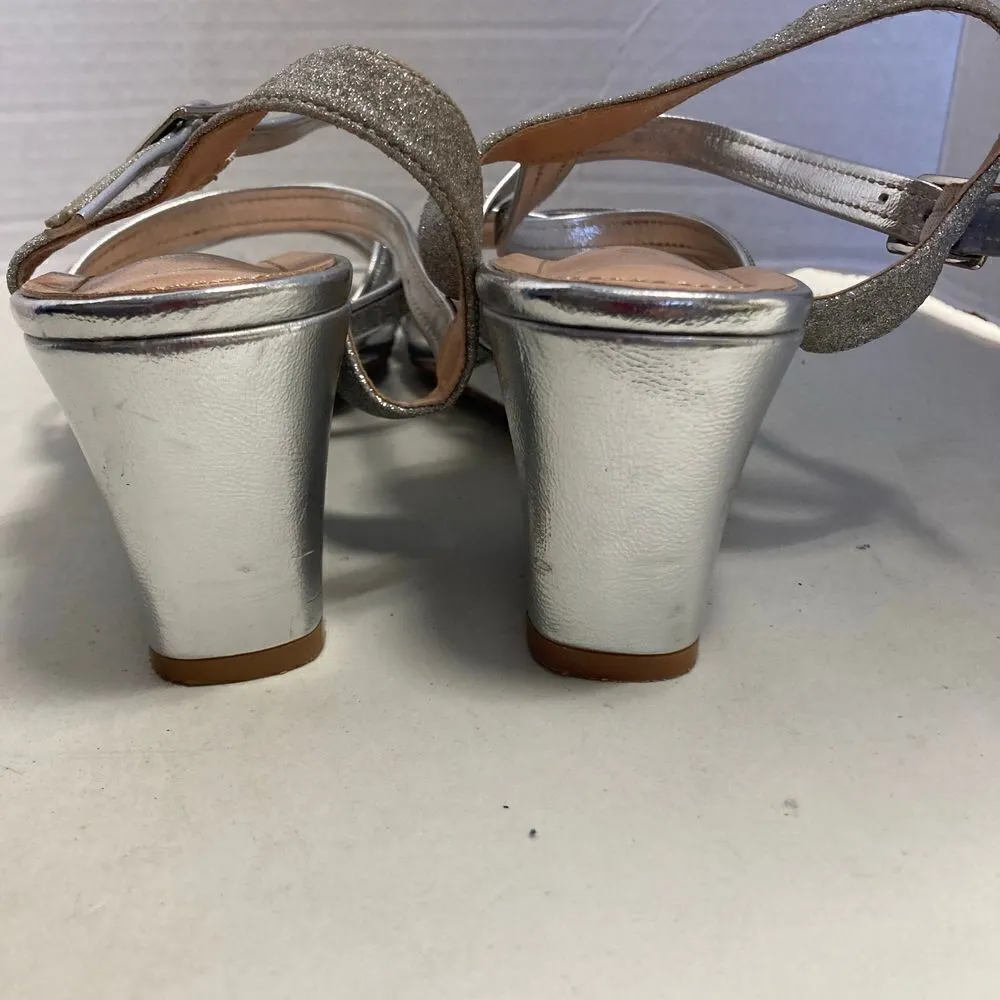 DREAM PAIRS Women’s Silver Wedge Strappy Heels Size 7.‎ - Image 11