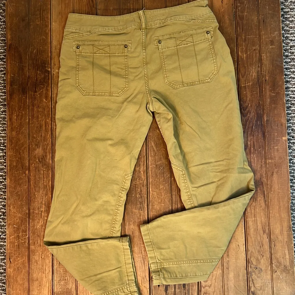 Anthropologie Pilcro Women's tan work style Straight Leg Jeans pants Size 30 - Image 7