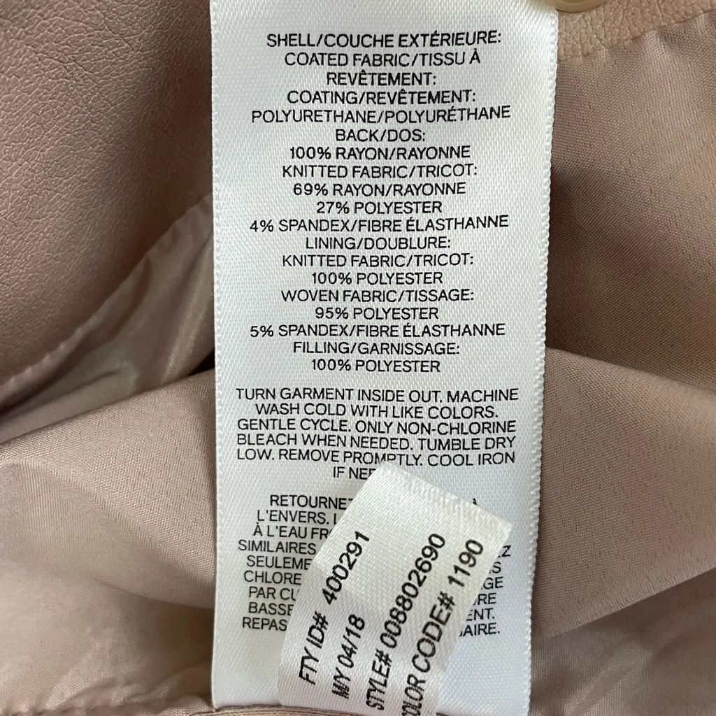 Express faux leather jacket size small - Image 3