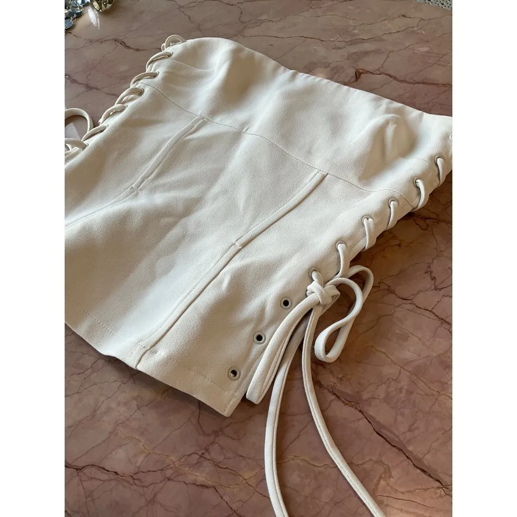 Lovers and Friends Denali Top in Neutral XSmall New Womens Strapless Corset - Image 6