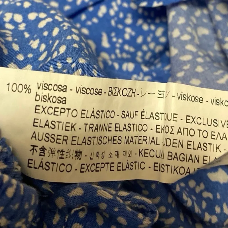 Zara Blue Sleeveless Corset Bustier Knot Slit Cami Tank Sheath Midi Dress Size M - Image 5