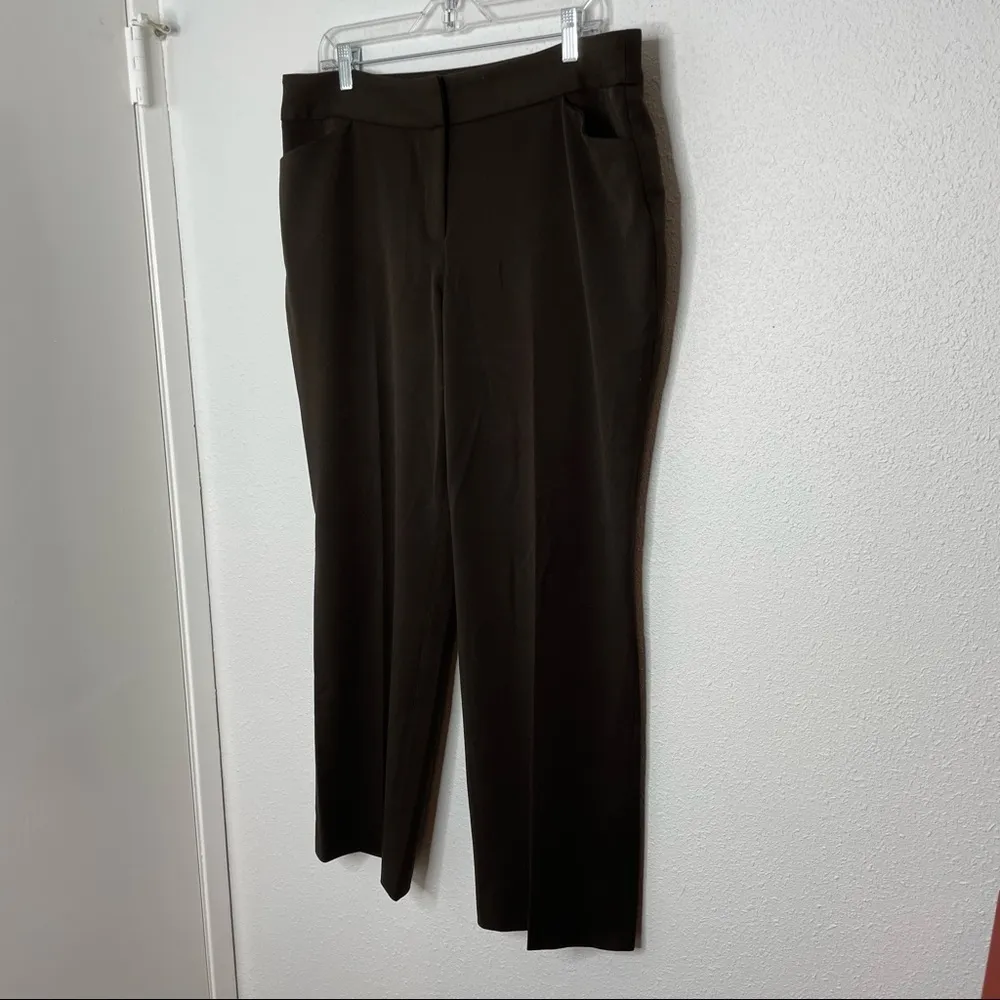 Rafaella Studio Curvy Brown Career Pants size 16 - Image 2