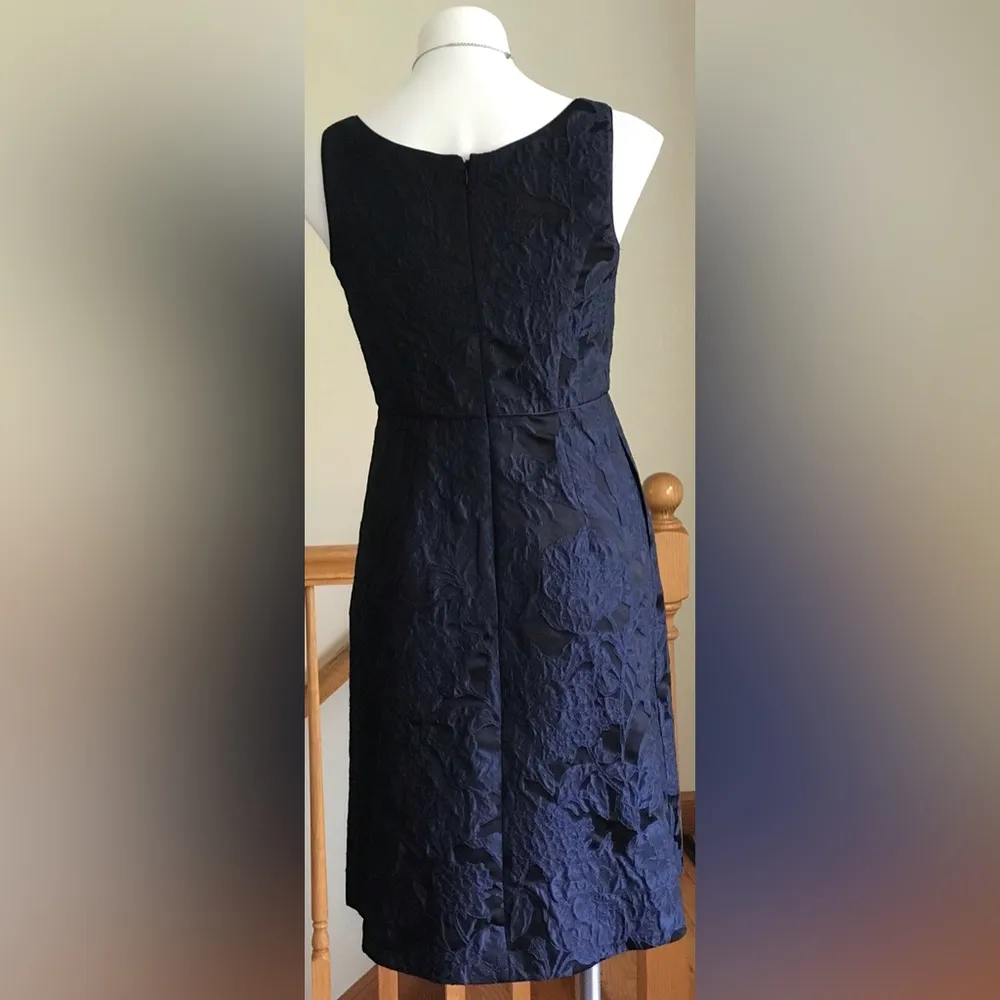 Sleeveless, Black & Blue Paisley Embroidered Dress Sz. 2p NWT! - Image 3