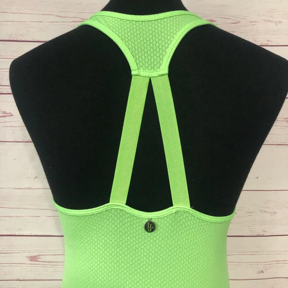 Lorna Jane Neon Green Racerback Workout Tank - Image 4