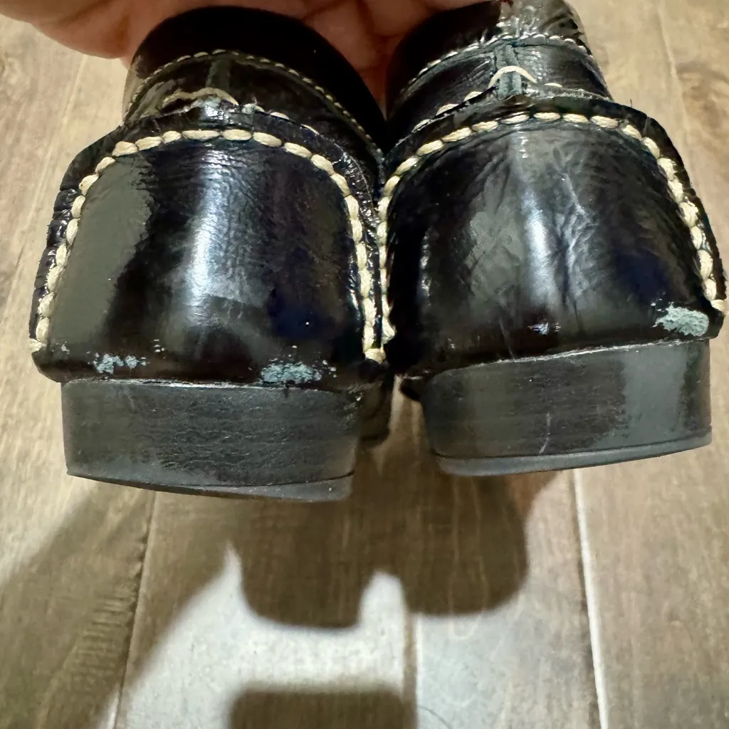 Naturalizer Black Leather Buckle Loafers Size 11 Comfort Slip On Shoes - Image 8