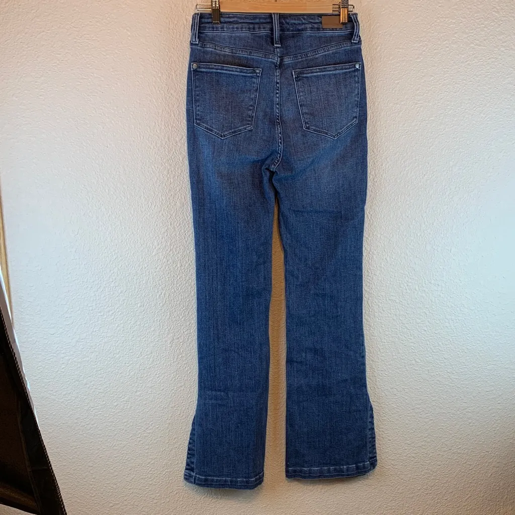 Judy Blue womens Slim Boot Jean sz 7/28 dark wash high waisted classic *flaw - Image 3