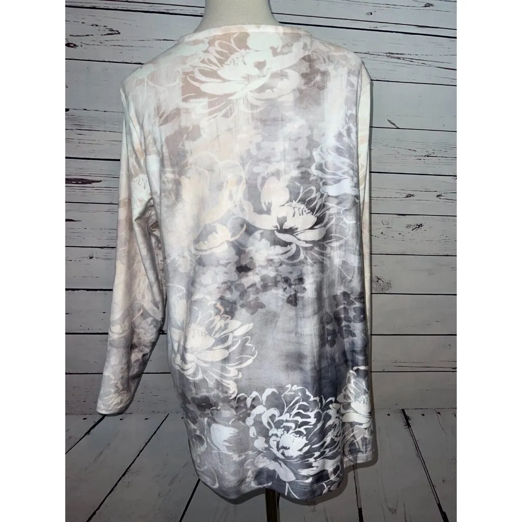 Soft Surrondings‎ Blouse Corrina Large Shirt whimsigoth Tunic 2BR47 Velour goth - Image 2