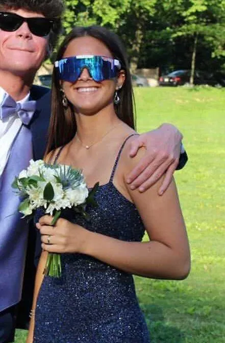 sparkly blue prom dress - Image 2