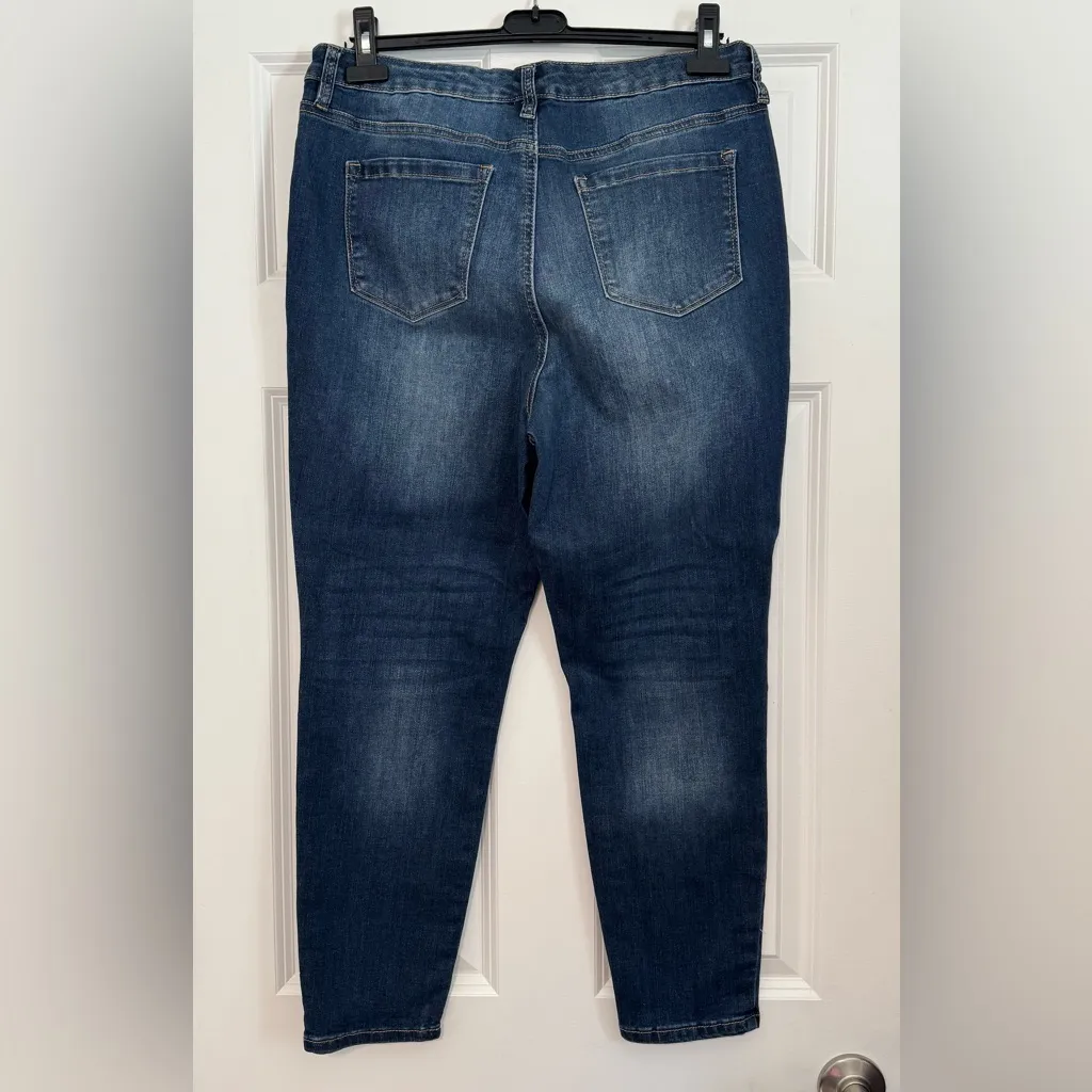 Women’s Crown & Ivy High Rise Skinny Ankle Jeans Denim Stretch Size 14 Regular - Image 4