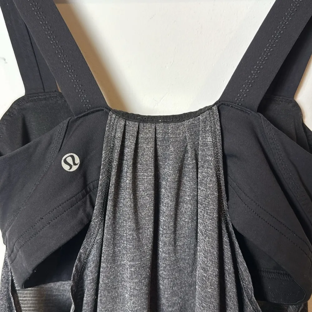 Lululemon Run: Back on Track Tank Black/Heathered Gray Women's - Image 4