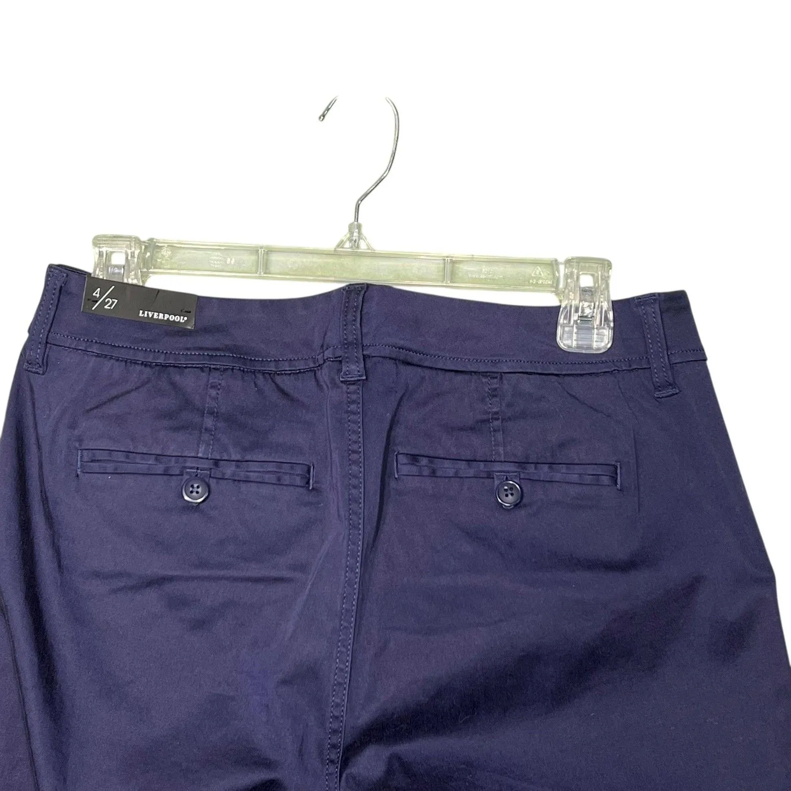 Liverpool Pants Womens 4 Blue Evening Blue Chino Straight Leg Stretch Trousers - Image 11