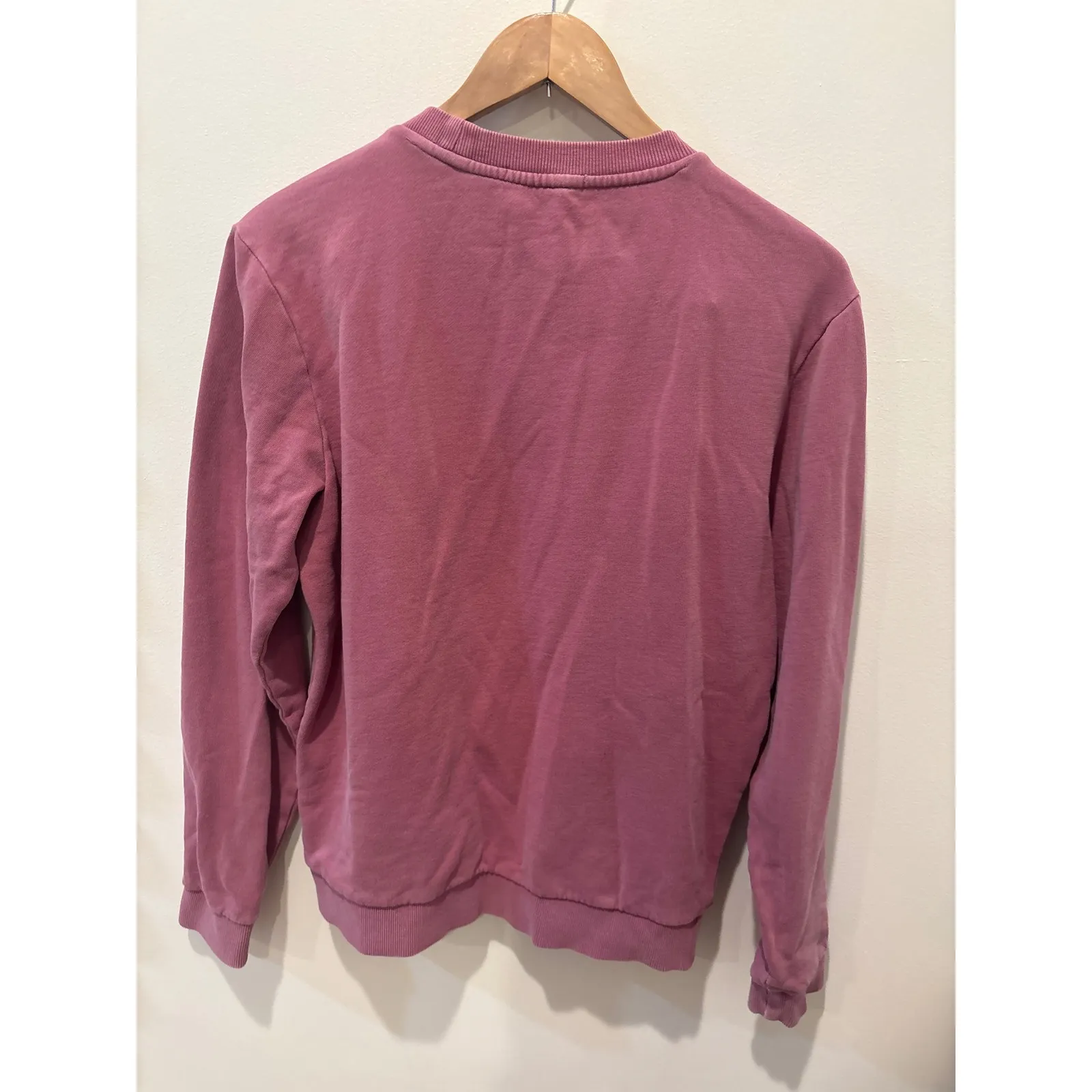 MARINE LAYER Crewneck Sweatshirt Dusty Rose Pullover Casual Size S - Image 4