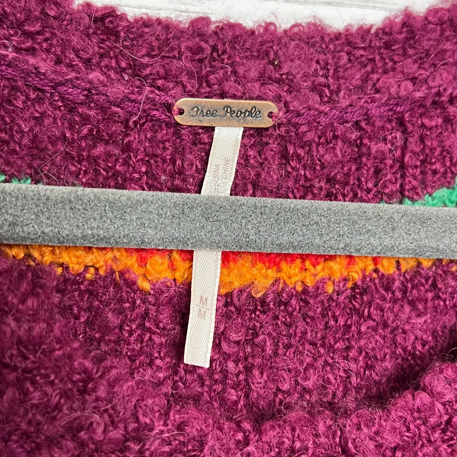 Free People Best Day Ever Striped Sweater Alpaca Blend Cozy Size Medium - Image 6