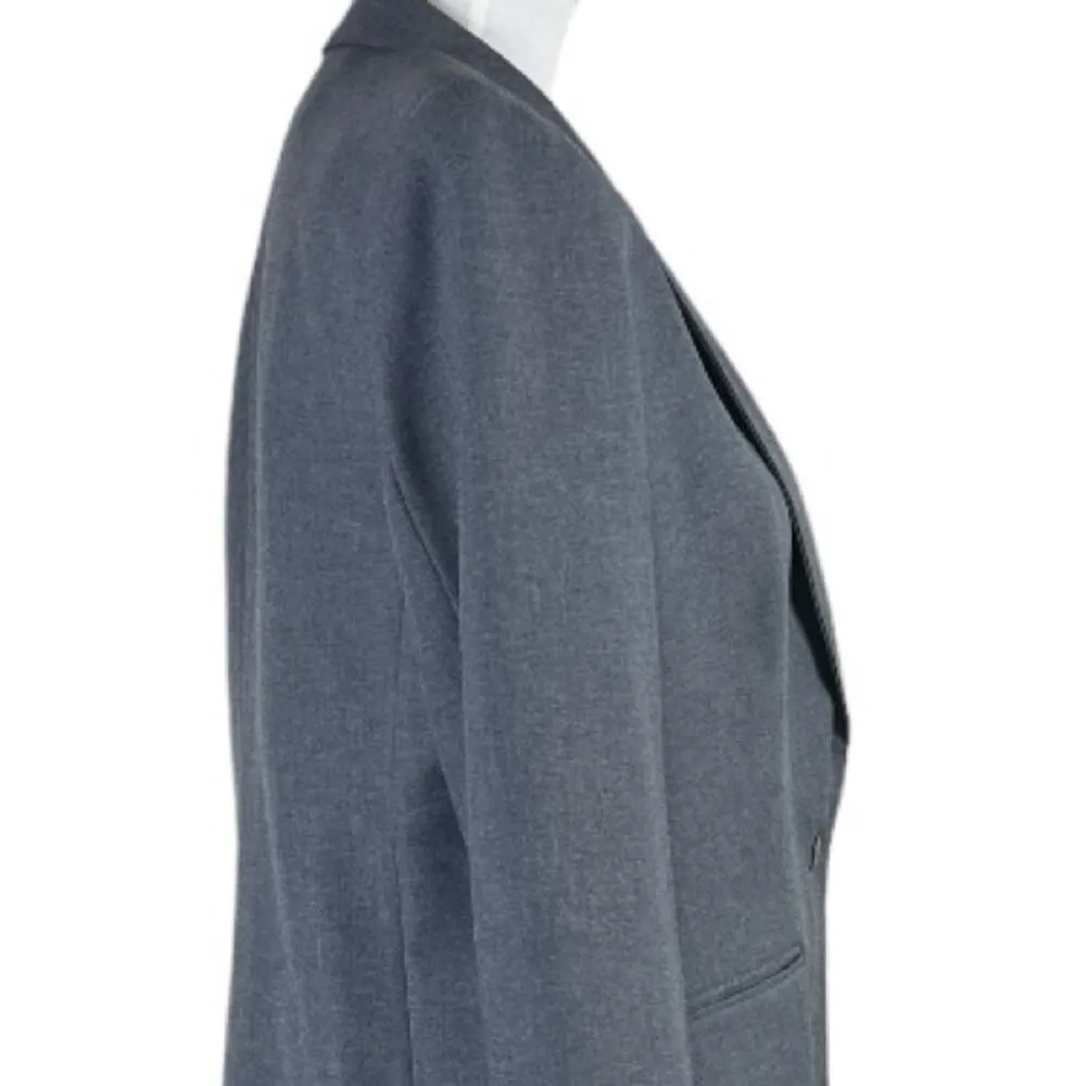 Levi’s Vintage Suit Blazer Midi A-line Skirt Wool Blend Gray Women’s Size 8 - Image 9