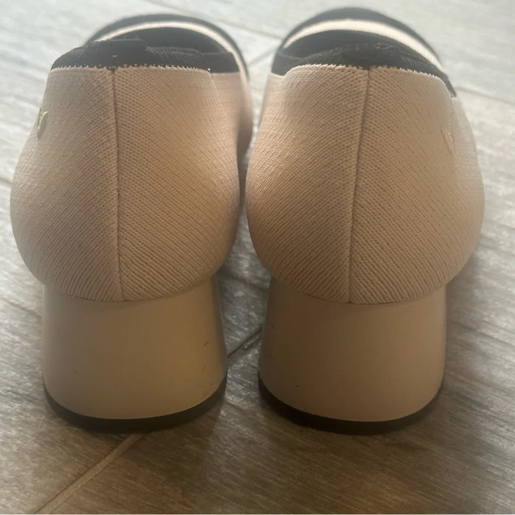 Vivaia Julie Womens chunky heels Size 36 Black Beige - Image 6