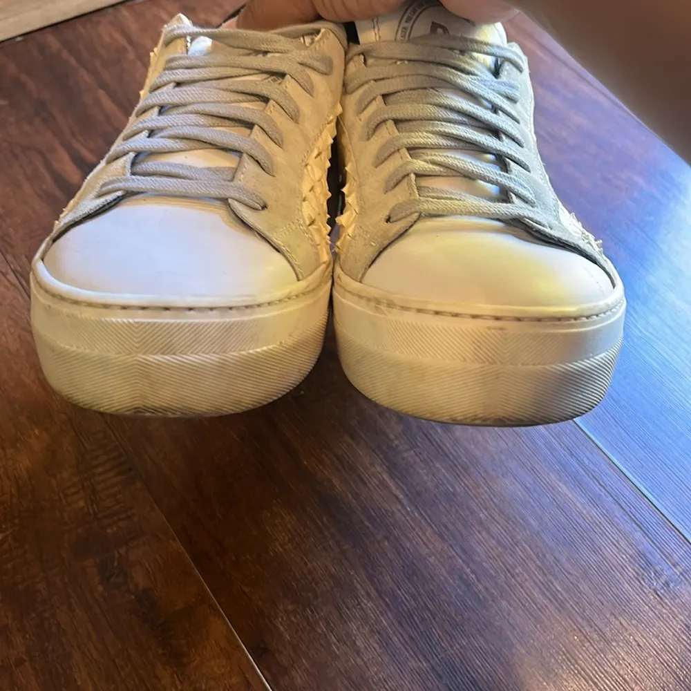 P448 Thea Overload Low Leather Trainers - Image 7