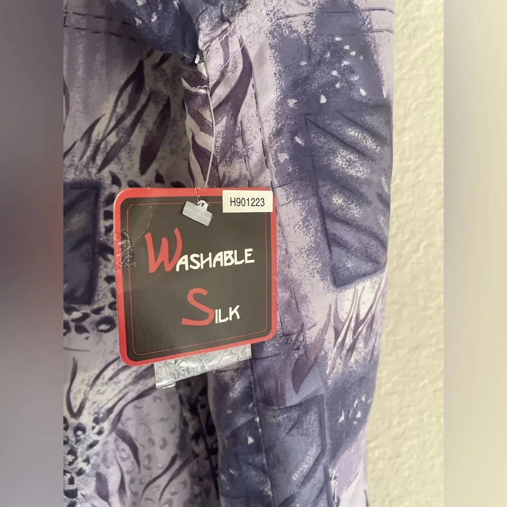 Cervelle Vintage Silk Bomber Zip Up Jacket NWT - Image 5