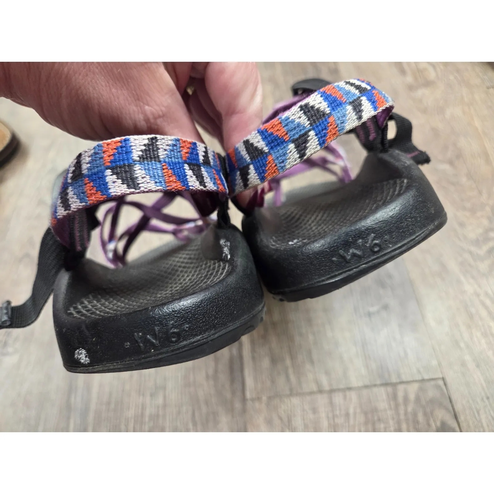 Chaco's ZX2 Classic Strappy Sandals Camper Purple J105514 Size 6 Shoes - Image 4