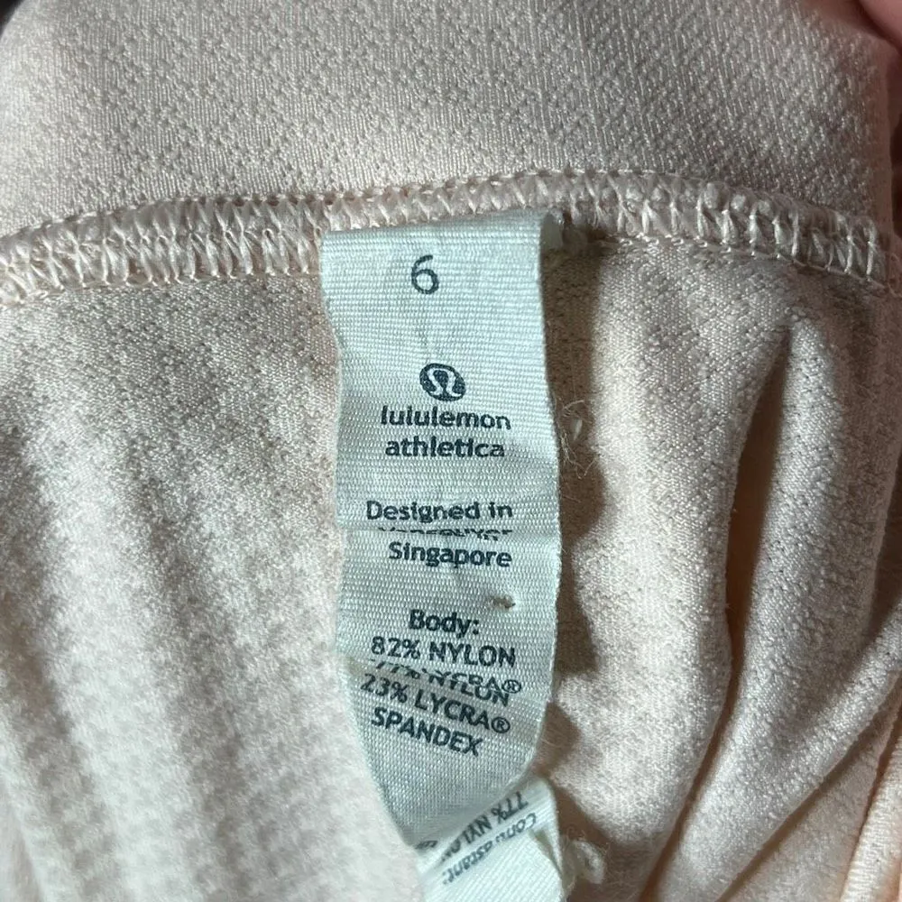 Lululemon Light Pink top drawstring waist size 6‎ - Image 9