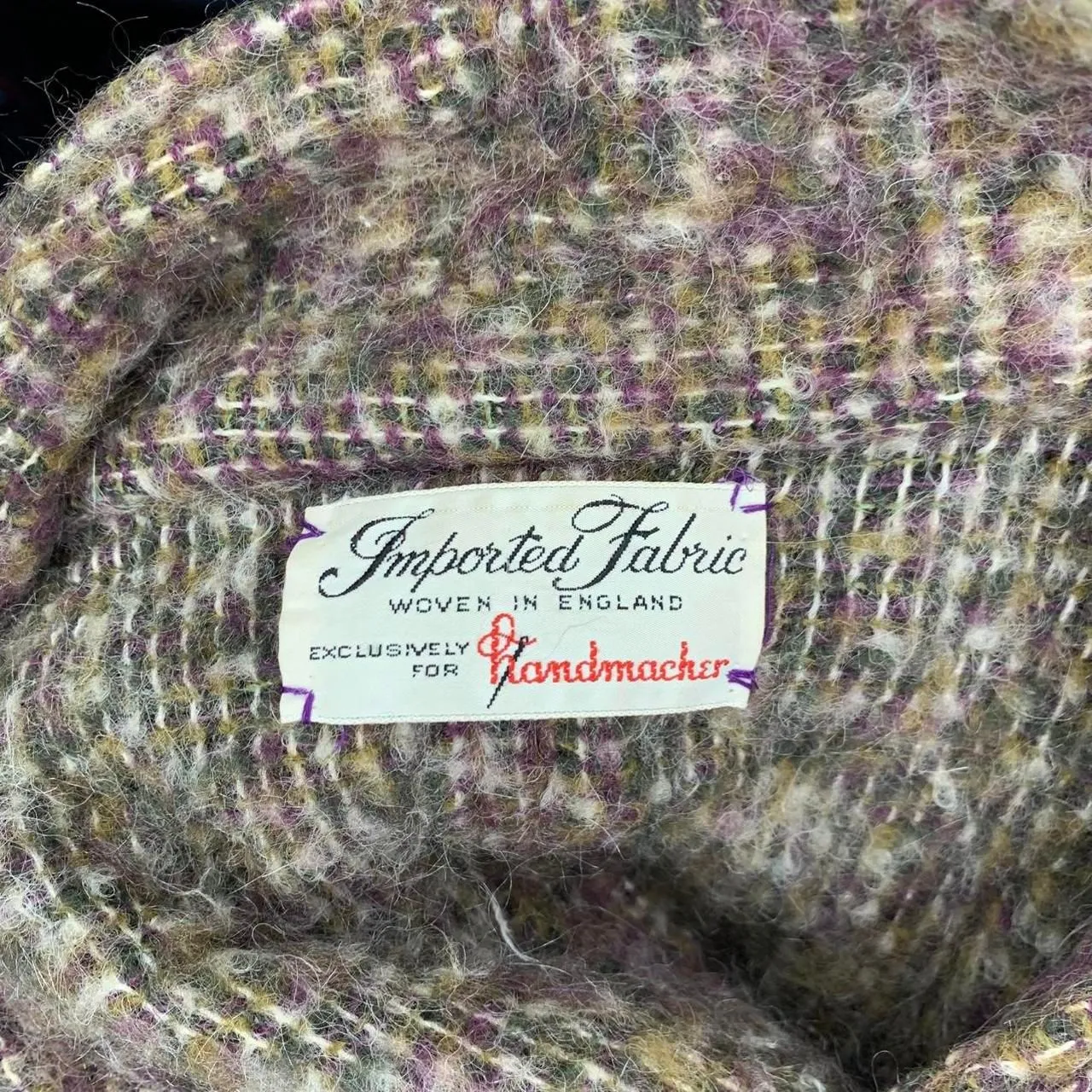 Vtg Knit Long Poncho Cape Cover Scarf OSFM Oversized Fit Woven England Size undefined - Image 3