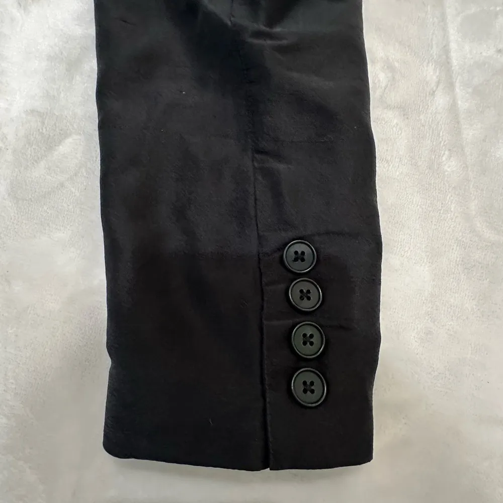 Lauren Ralph Lauren 100% Silk  Black Formal Blazer Tailored Design size 2 Petite - Image 15