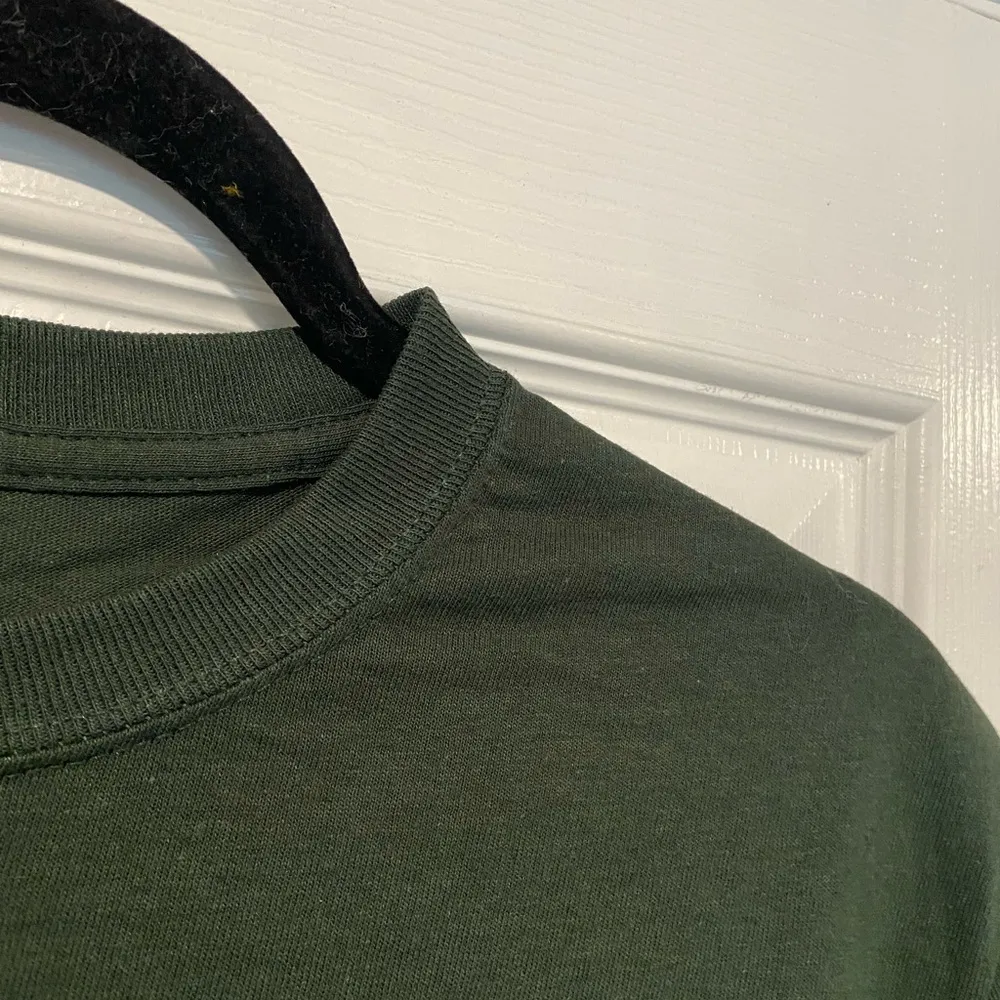 NWOT Green Size S Graphic Print Tee Shirt Love Camping Drinking Woods Funny - Image 4