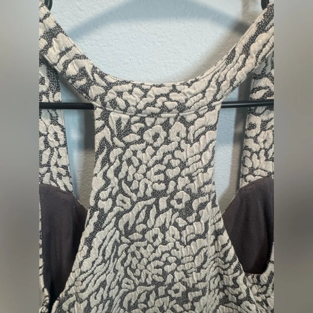 Free people, white and gray mini leopard dress - Image 7