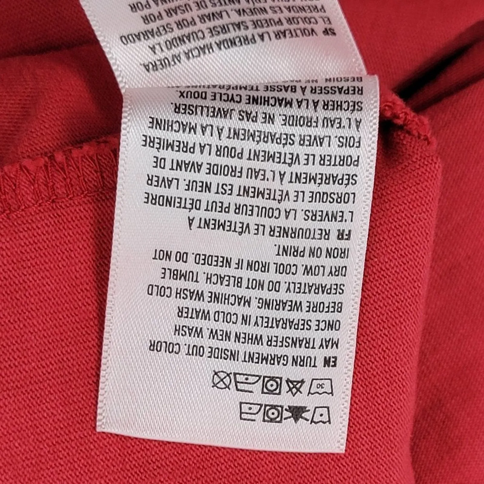 Disney x AE American Eagle‎ Mickey Mouse Fireworks Graphic Red T-Shirt - Image 11