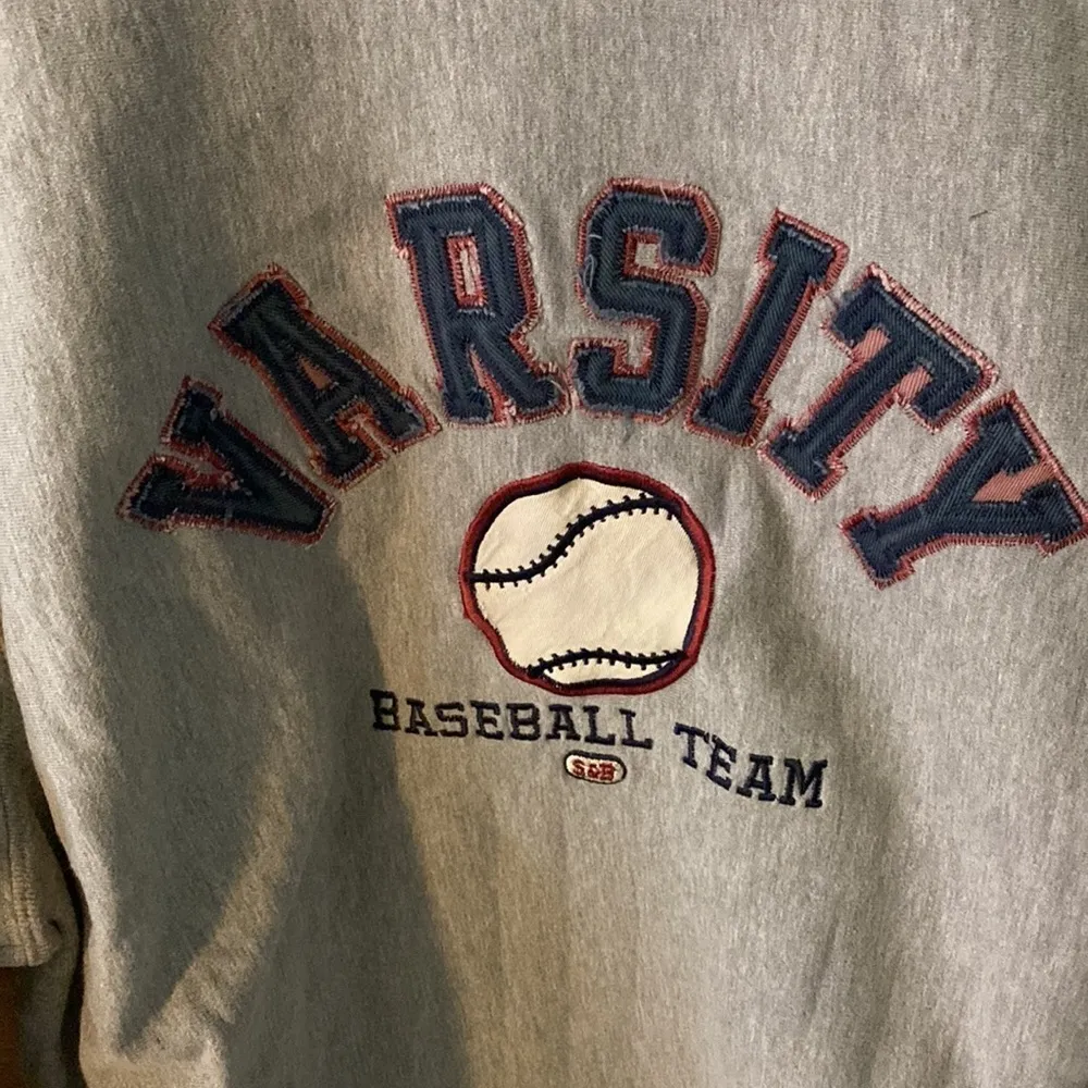 Steve and Barry's Oversized Varsity Baseball Team Sweatshirt Size Large Preowned - Image 3